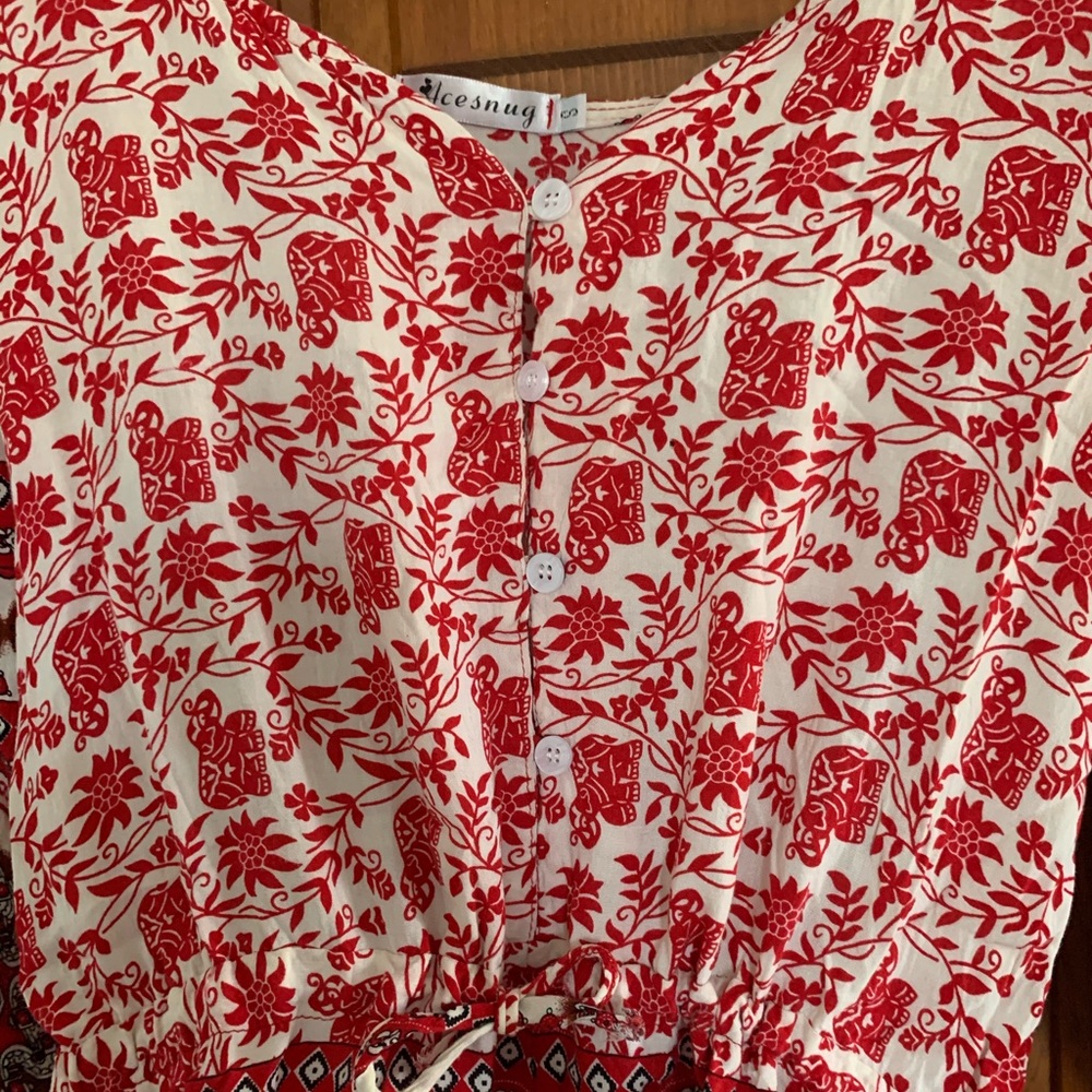 Elephant Patterned Romper - Picture 4 of 5